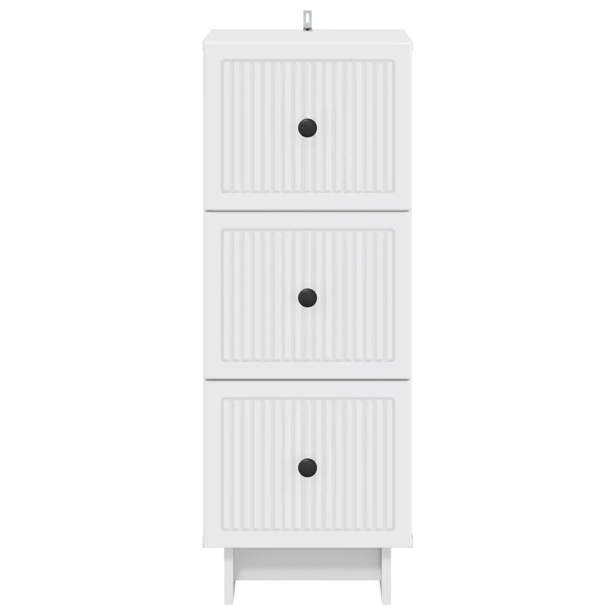 Drawer Cabinet Storage Engineered Wood 33 x 34.5 x 90 cm White