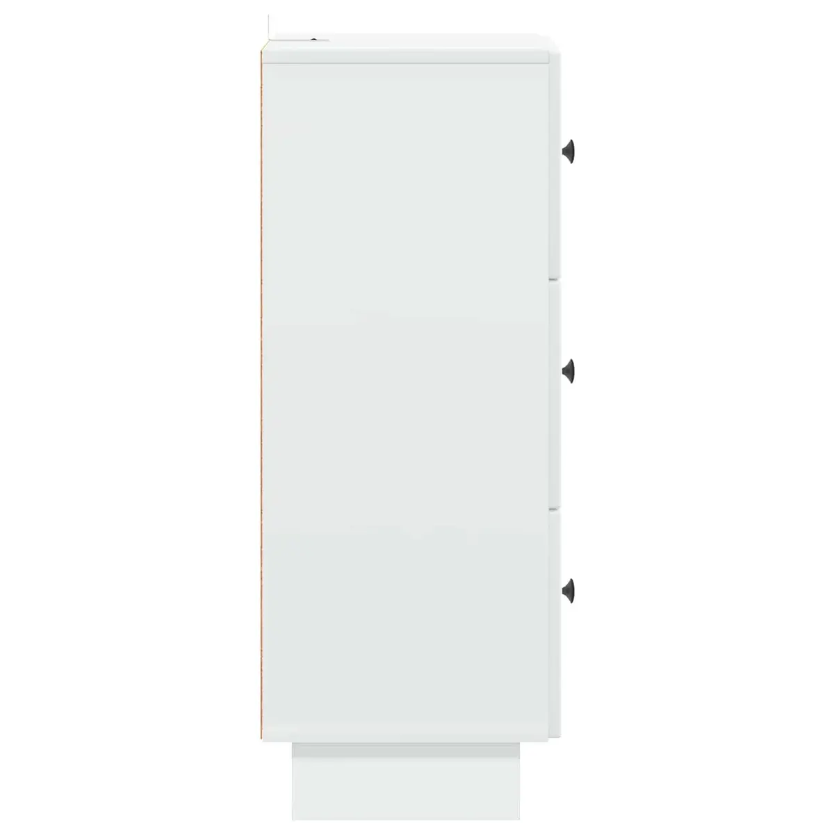 Drawer Cabinet Storage Engineered Wood 33 x 34.5 x 90 cm White