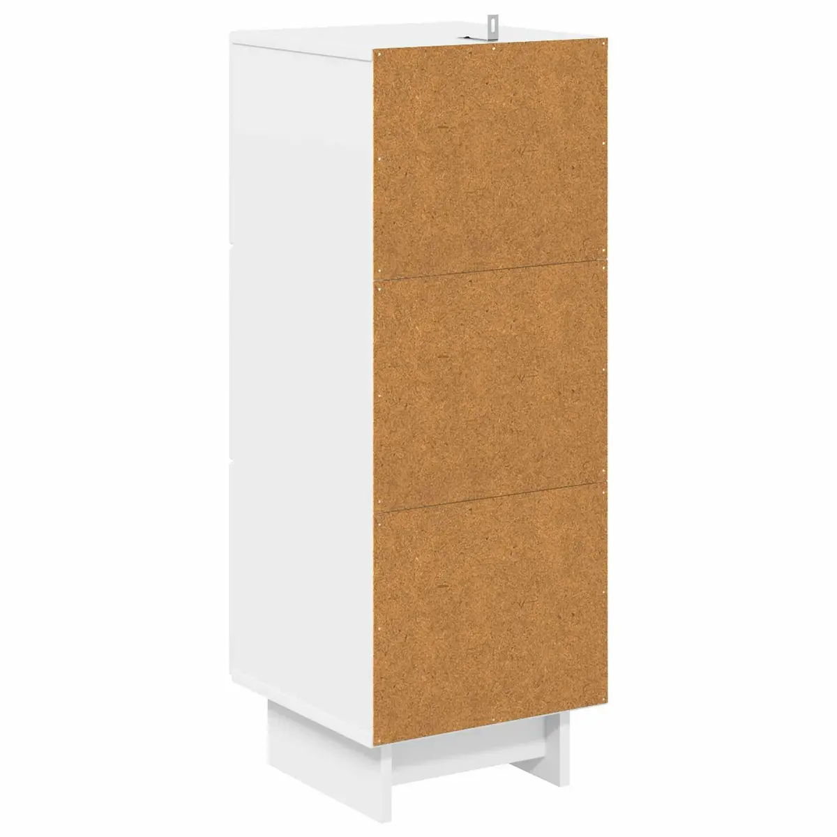 Drawer Cabinet Storage Engineered Wood 33 x 34.5 x 90 cm White
