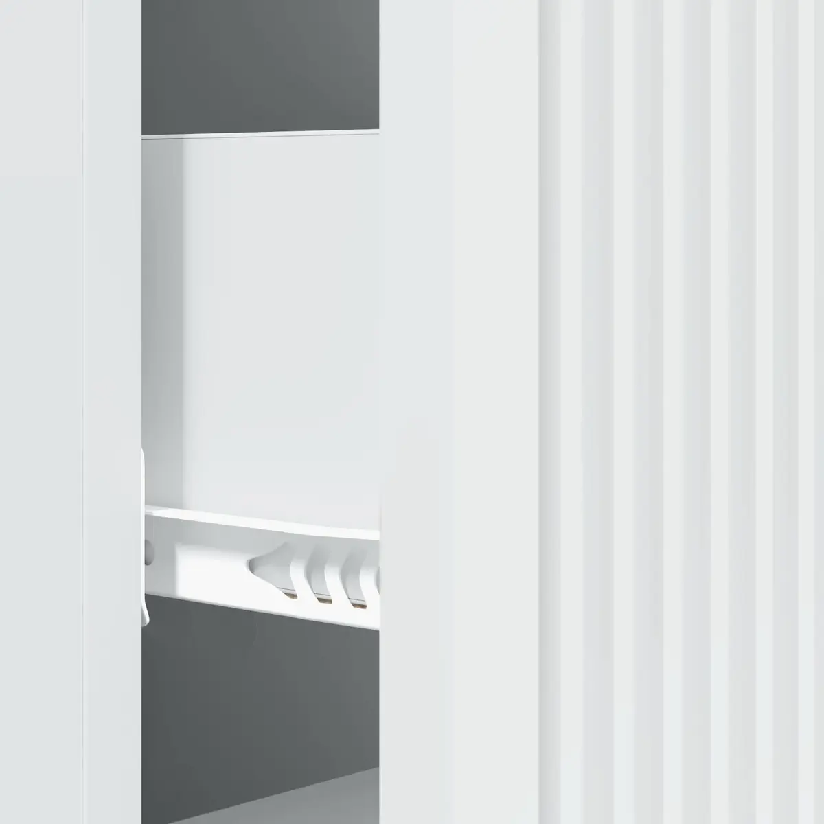 Drawer Cabinet Storage Engineered Wood 33 x 34.5 x 90 cm White