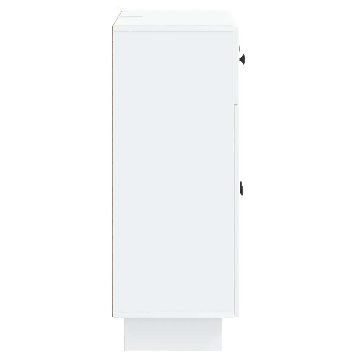White Sideboard 66x34.5x90cm with Vintage Touch
