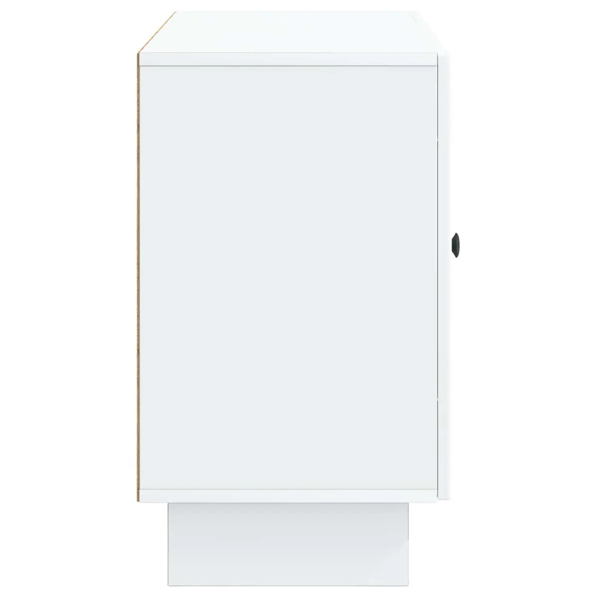 Sideboard White Storage Cabinet with Drawers and Swing Doors 89 x 34.5 x 60 cm