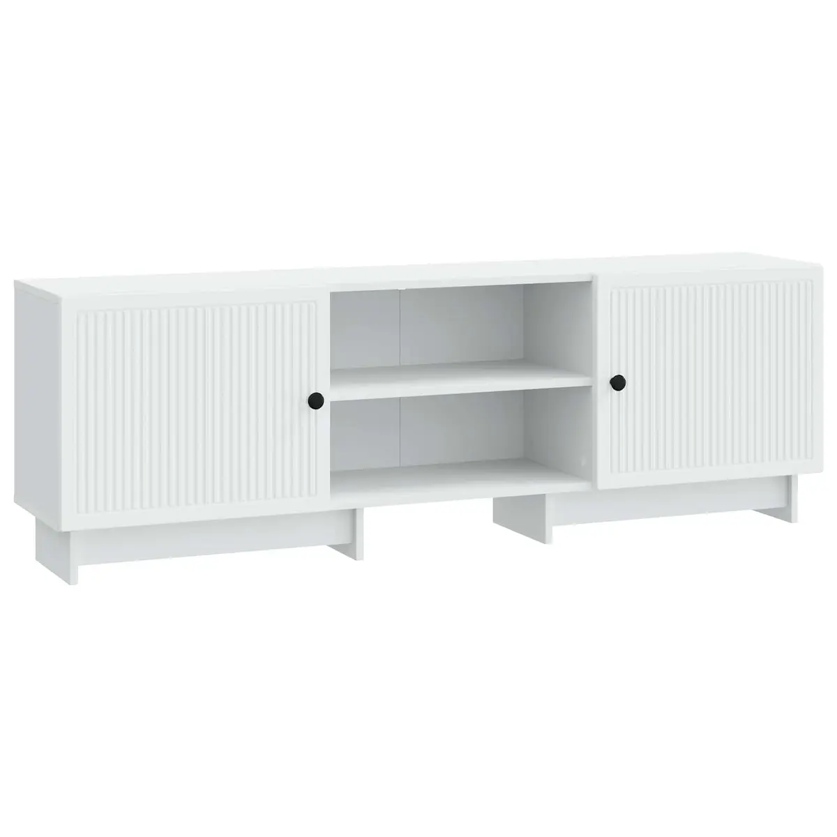 TV Cabinet White 150 x 31 x 50 cm Engineered Wood Modern Vintage Style Storage