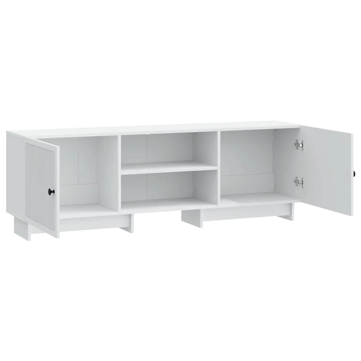 TV Cabinet White 150 x 31 x 50 cm Engineered Wood Modern Vintage Style Storage