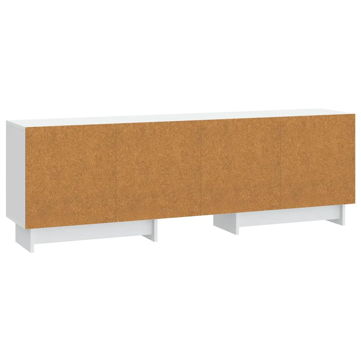 TV Cabinet White 150 x 31 x 50 cm Engineered Wood Modern Vintage Style Storage