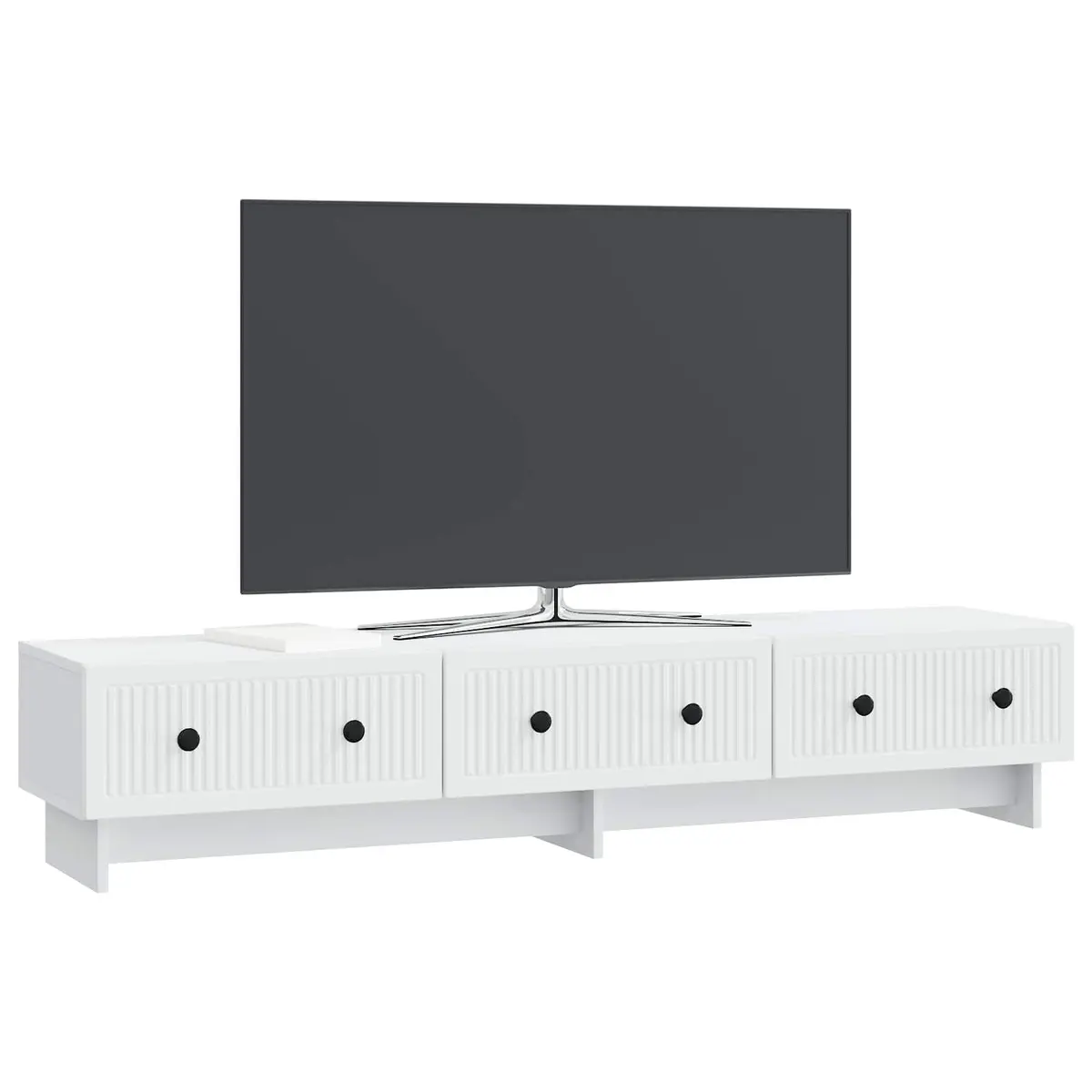 White TV Cabinet with Drawer