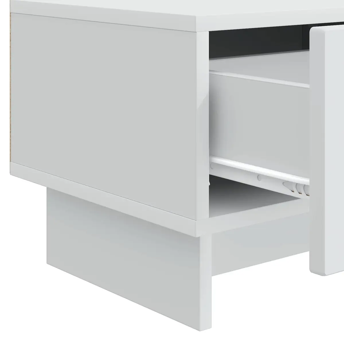 White TV Cabinet with Drawer