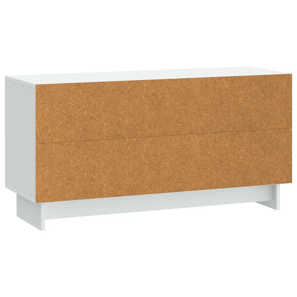TV Cabinet White Modern Living Room Storage Unit with Shelves and Doors