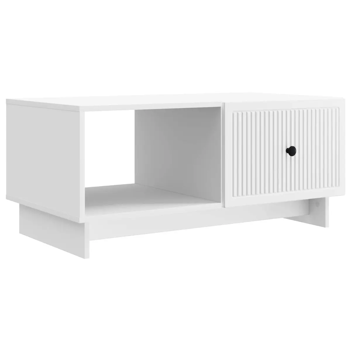 Coffee Table White Rectangular Living Room Storage Accent Furniture 90 x 50 x