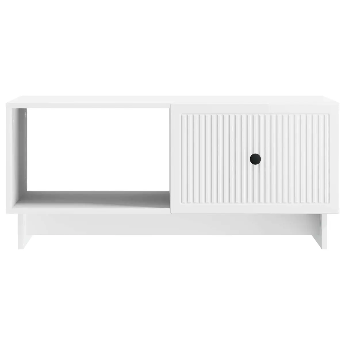 Coffee Table White Rectangular Living Room Storage Accent Furniture 90 x 50 x