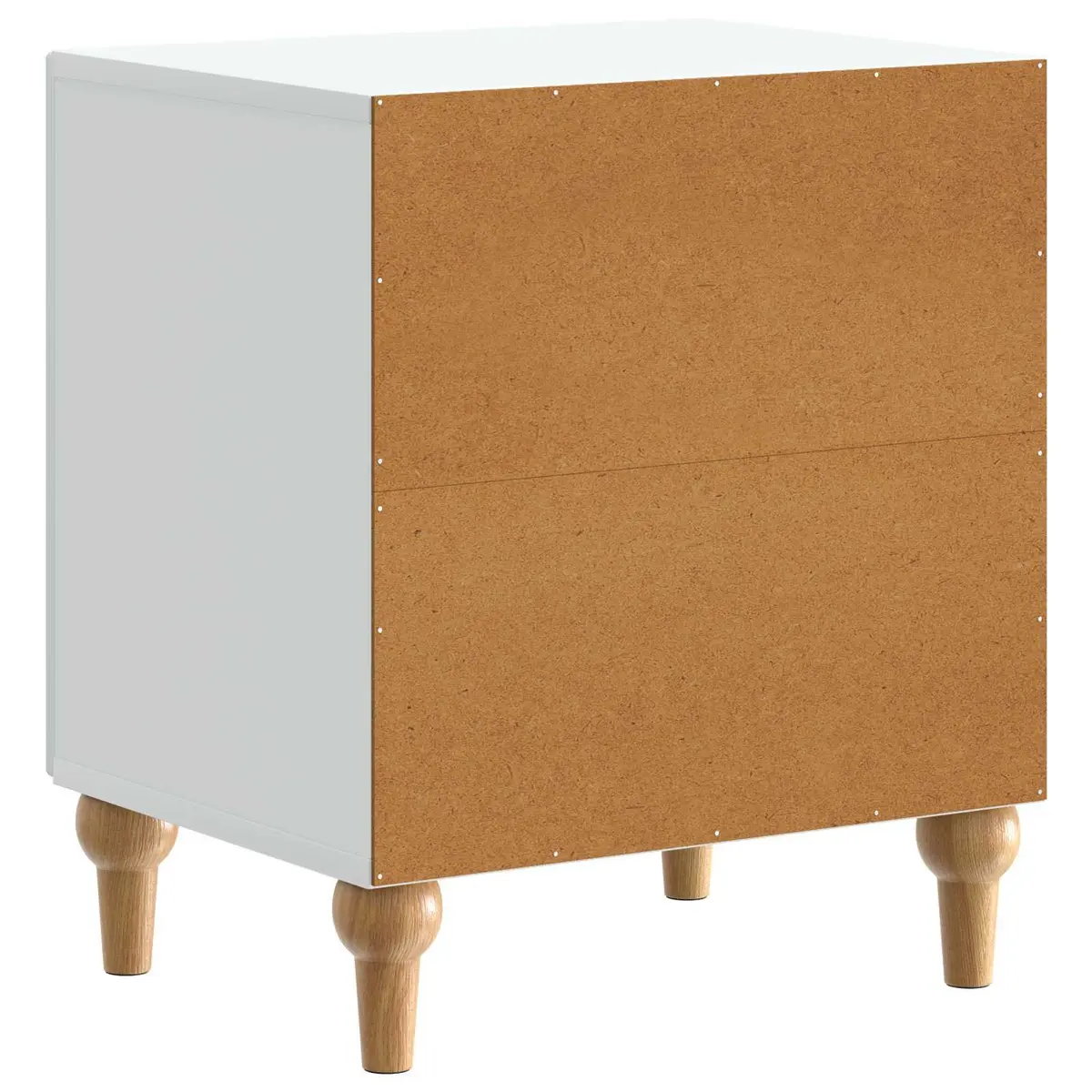 Bedside Cabinet Storage Table Modern Nightstand 43 x 34.5 x 50 cm White
