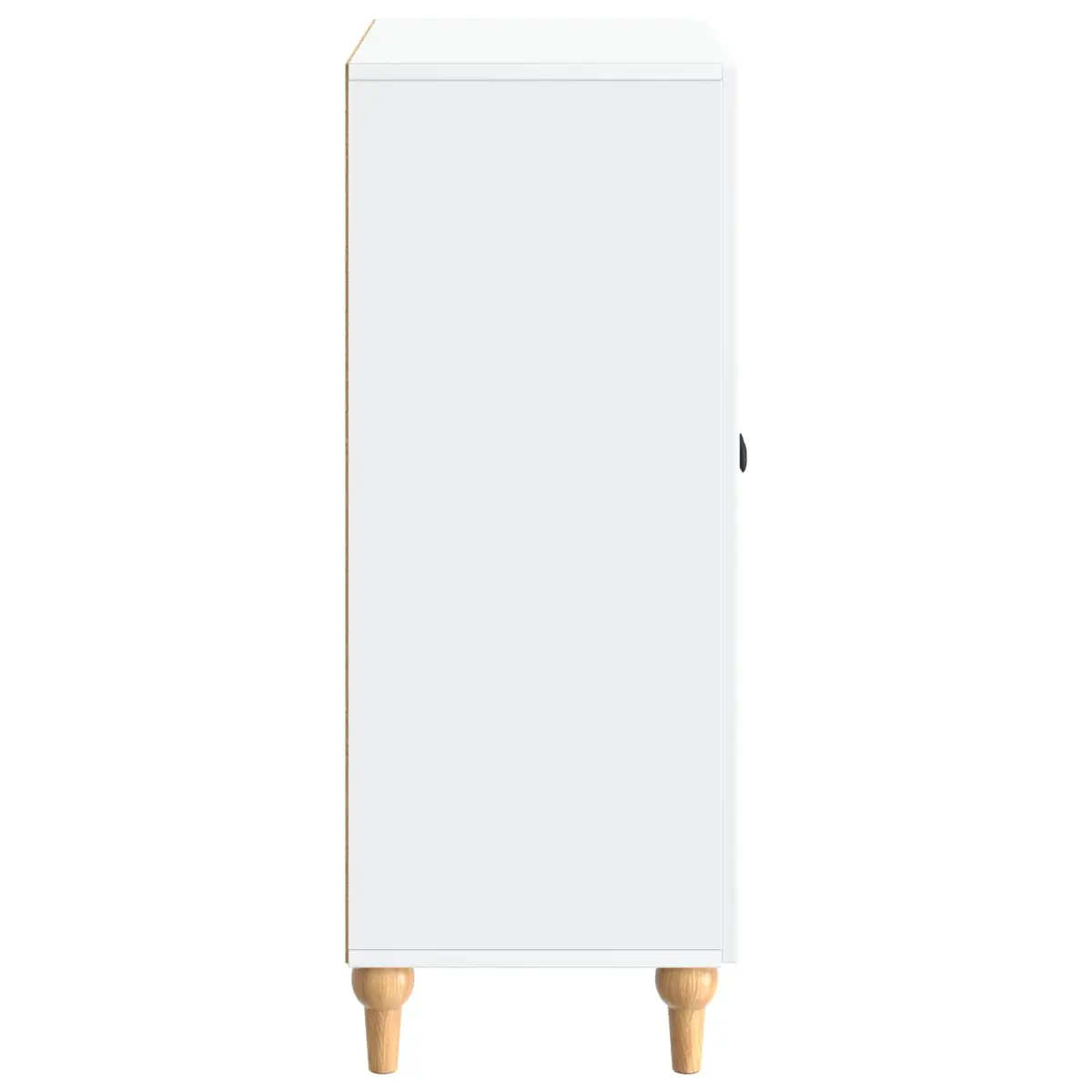 White Sideboard Modern Storage Cabinet Engineered Wood Buffet Living Dining Room