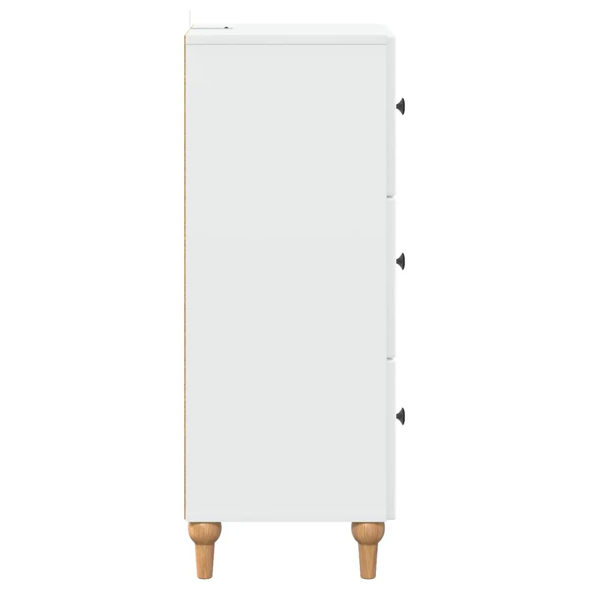 Drawer Storage Cabinet White 33 x 34.5 x 90 cm Engineered Wood
