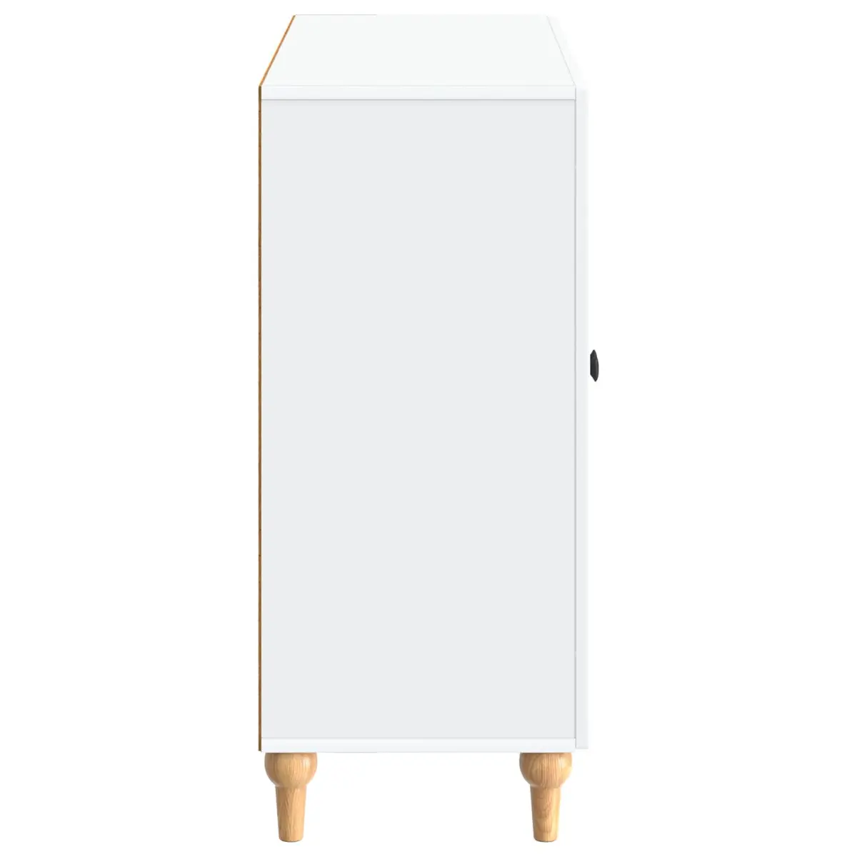 Modern Sideboard Cabinet White Storage Buffet Engineered Wood 89x34.5x80cm