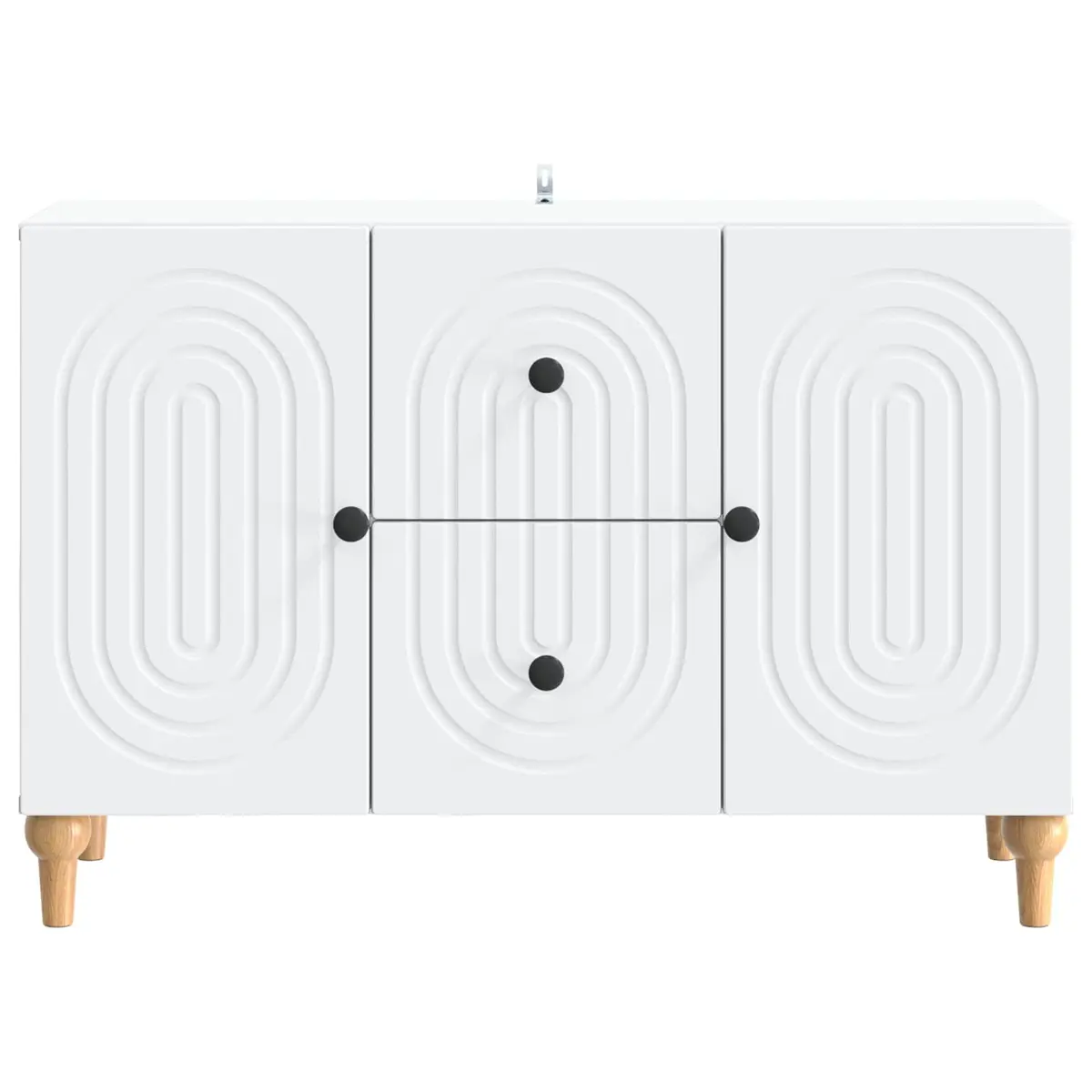 TV Cabinet Modern Storage Unit Engineered Wood 89 x 34.5 x 60 cm White