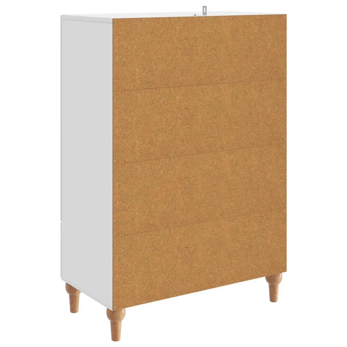 Sideboard Modern Storage Cabinet Engineered Wood Living Room Furniture White 66 x 34.5 x 95 cm