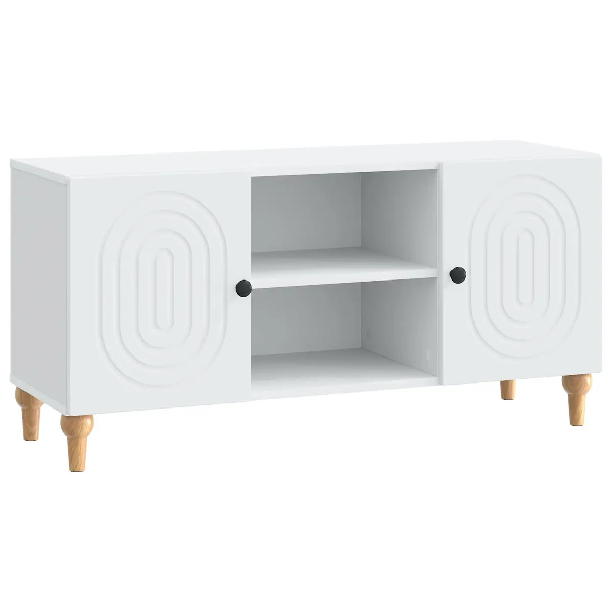 White Media Unit 102x34.5x50cm with Easy Access