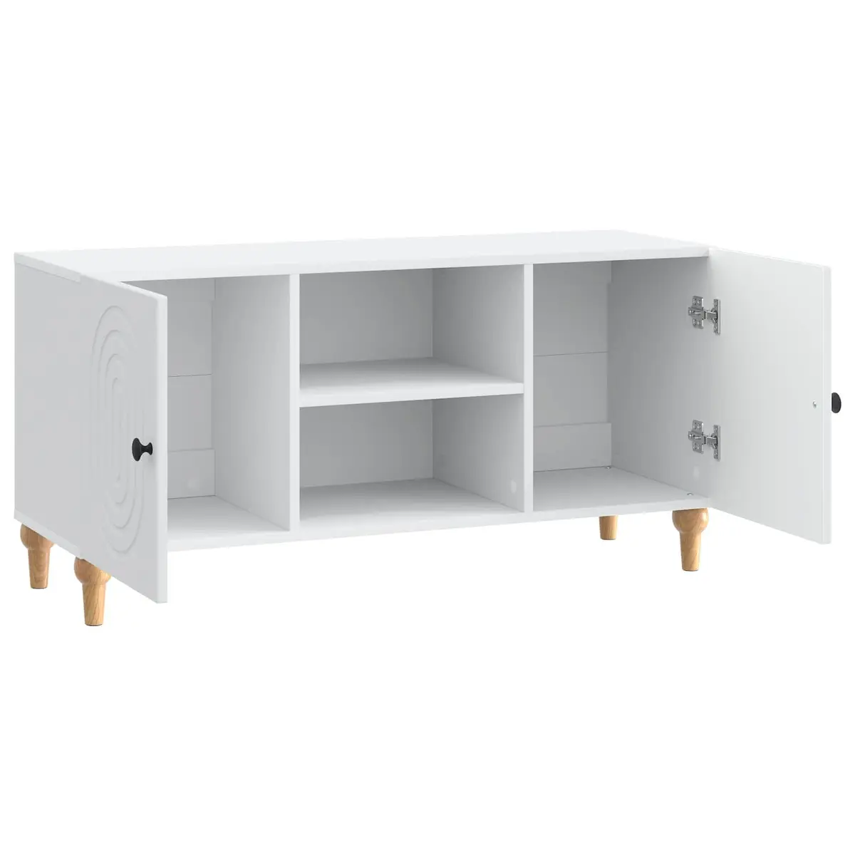 White Media Unit 102x34.5x50cm with Easy Access