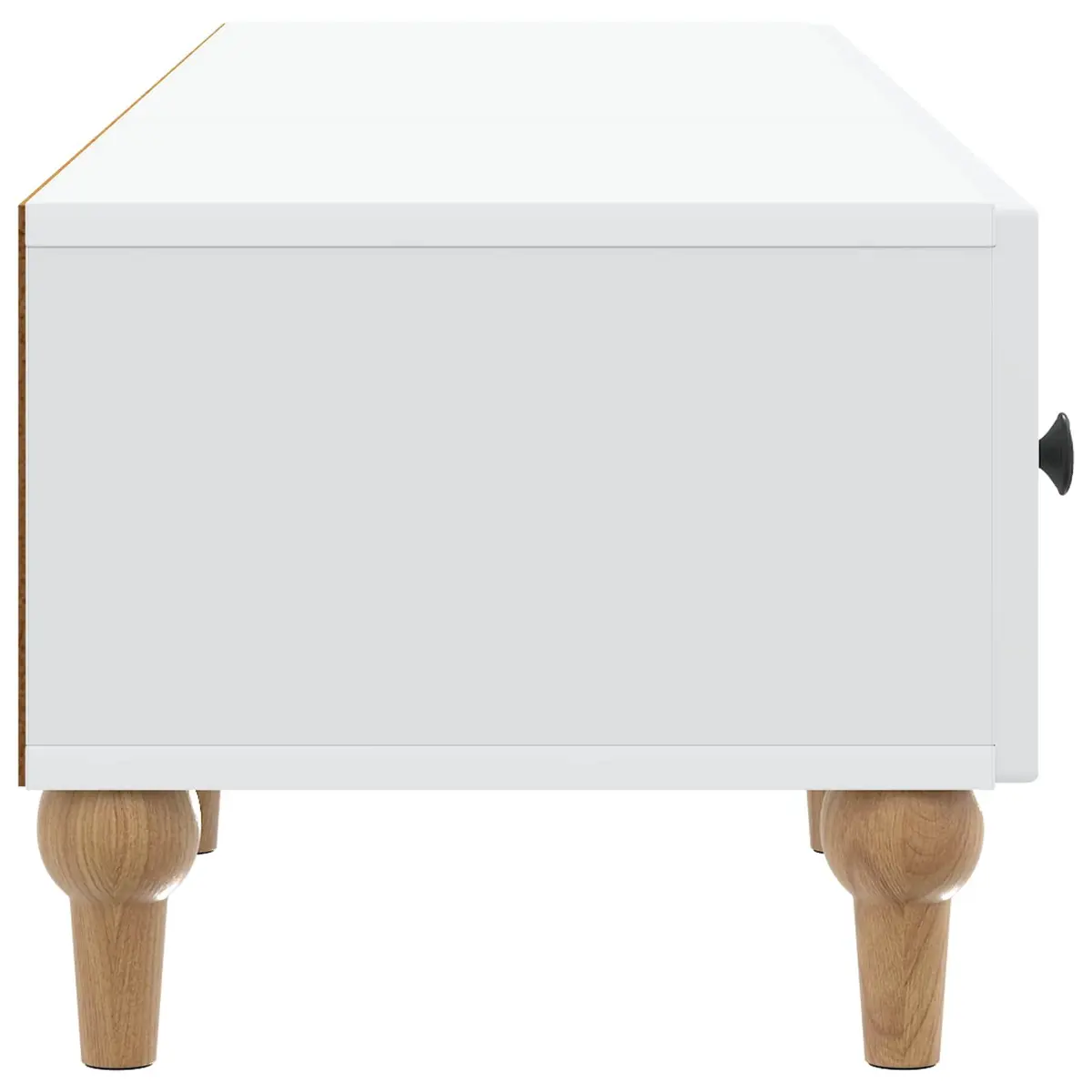 TV Cabinet Modern Storage Unit 147cm White Engineered Wood