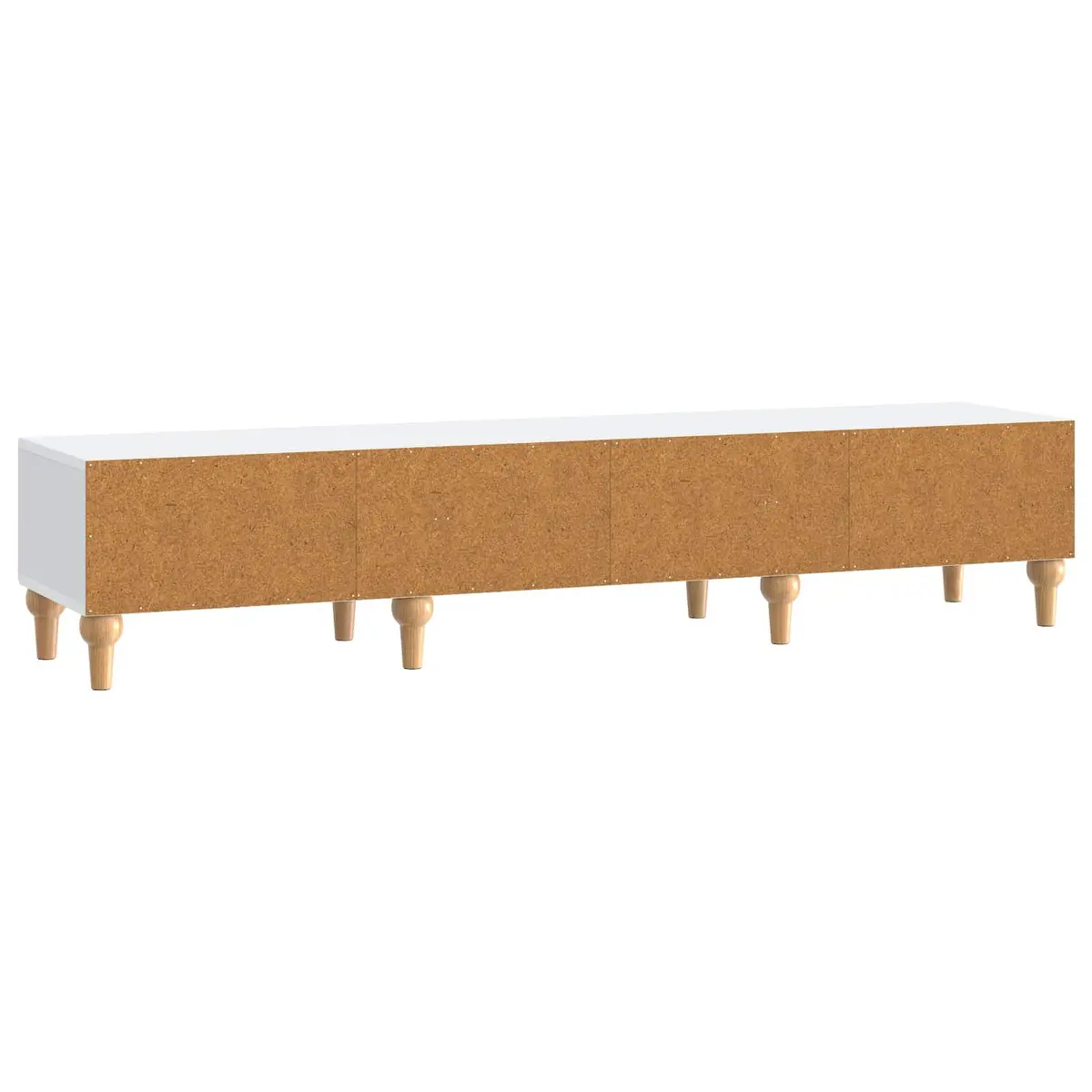 TV Cabinet Modern Storage Unit 147cm White Engineered Wood