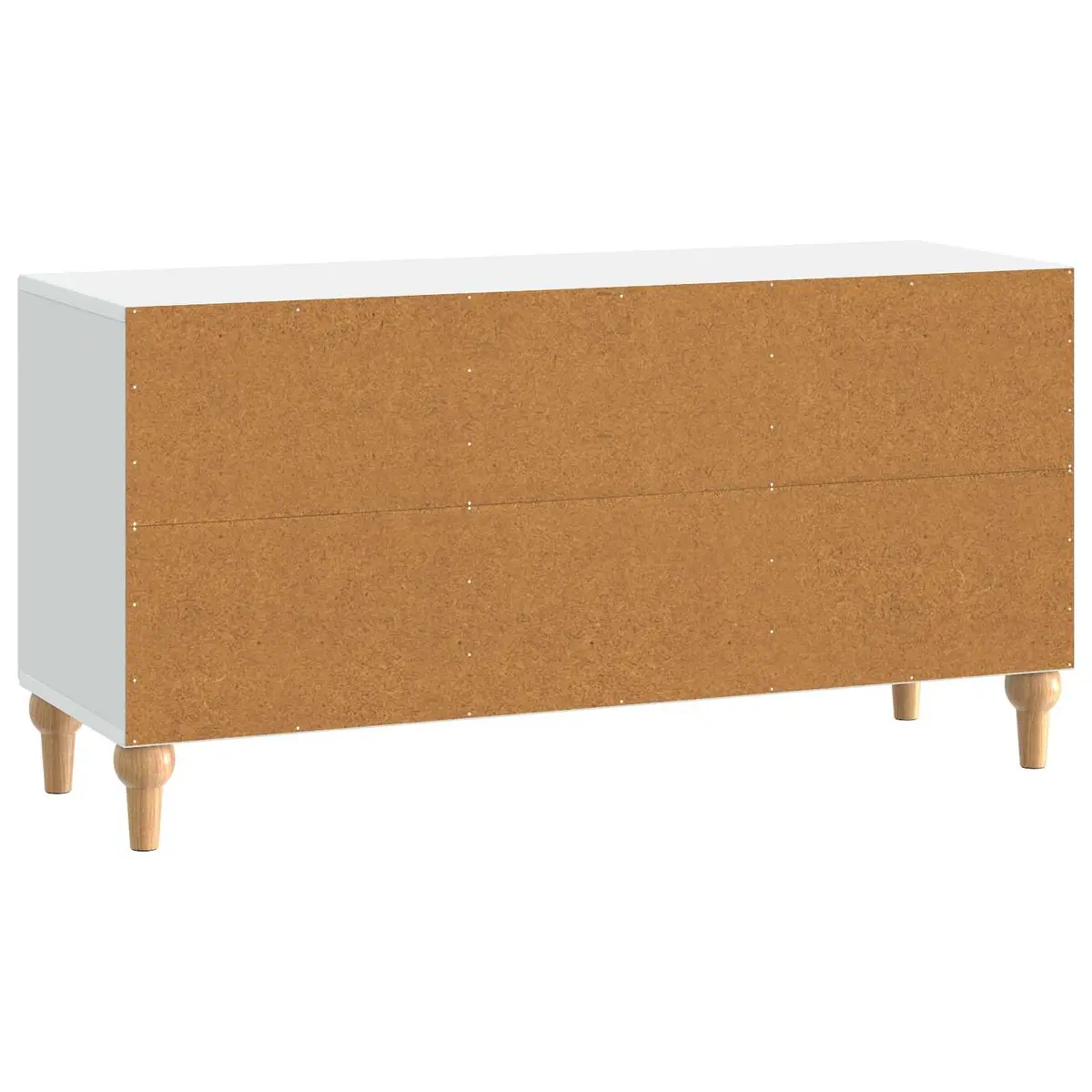 TV Cabinet White Modern Storage Unit 99 x 34.5 x 50 cm Living Room Furniture