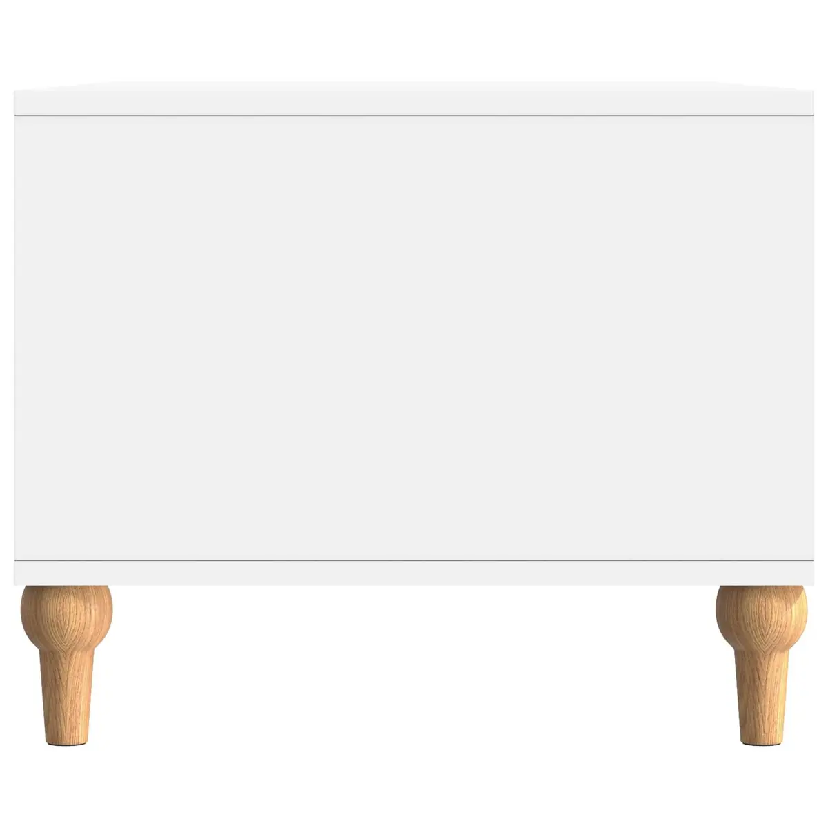 Coffee Table White 90 x 50 x 40 cm Living Room Accent Table Storage Shelves