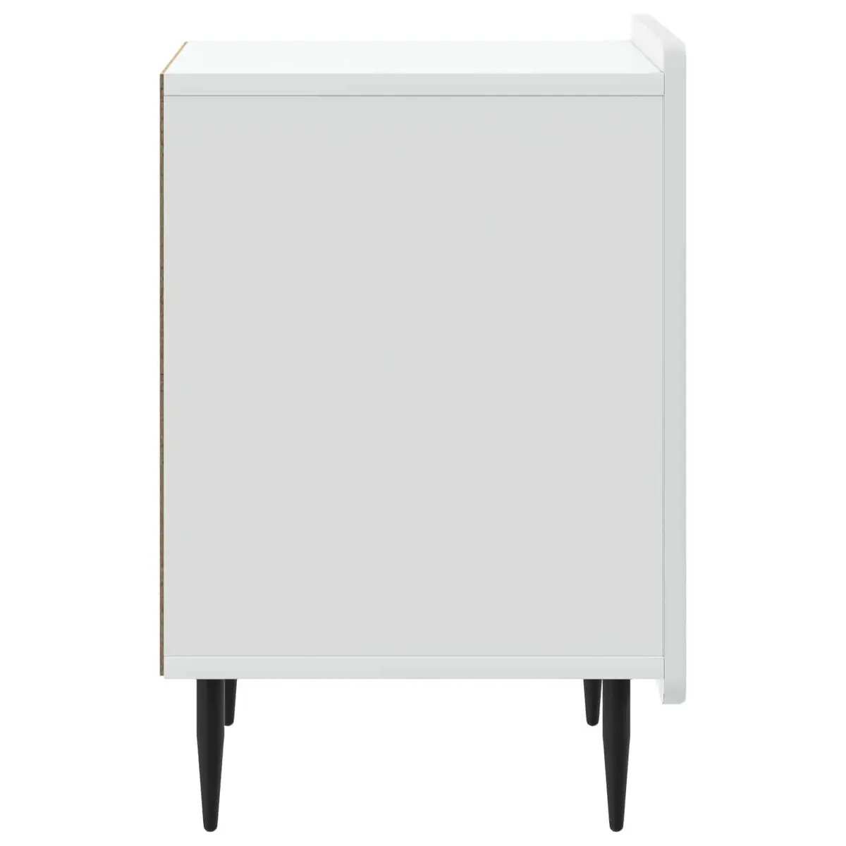 Bedside Cabinet Nightstand Storage 43 x 34.5 x 52 cm White Engineered Wood