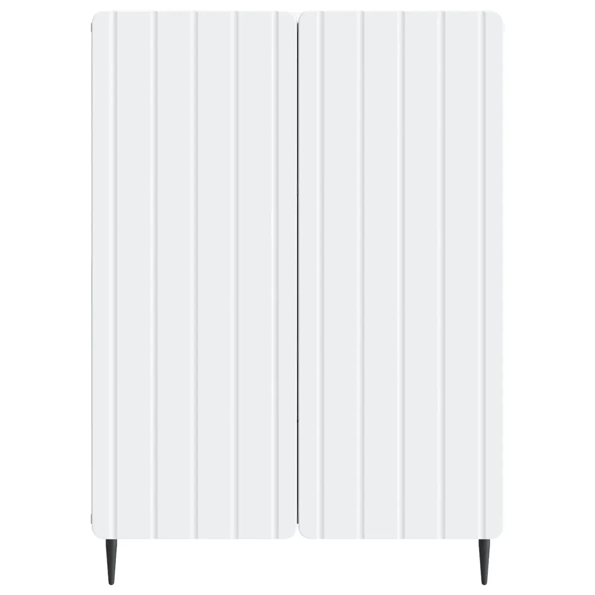 Sideboard White Engineered Wood Storage Cabinet 66 x 34.5 x 92 cm Living Room