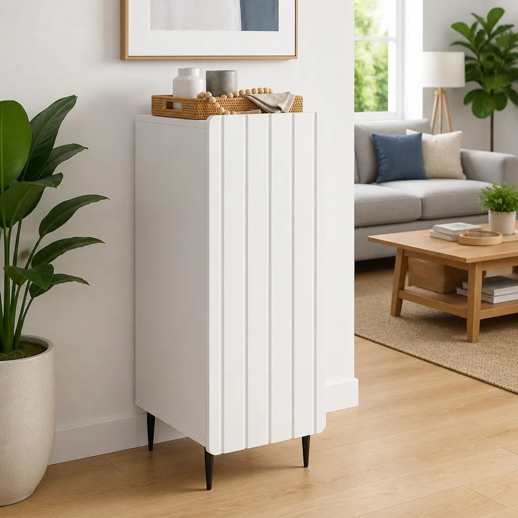 White Sideboard with Ample Storage