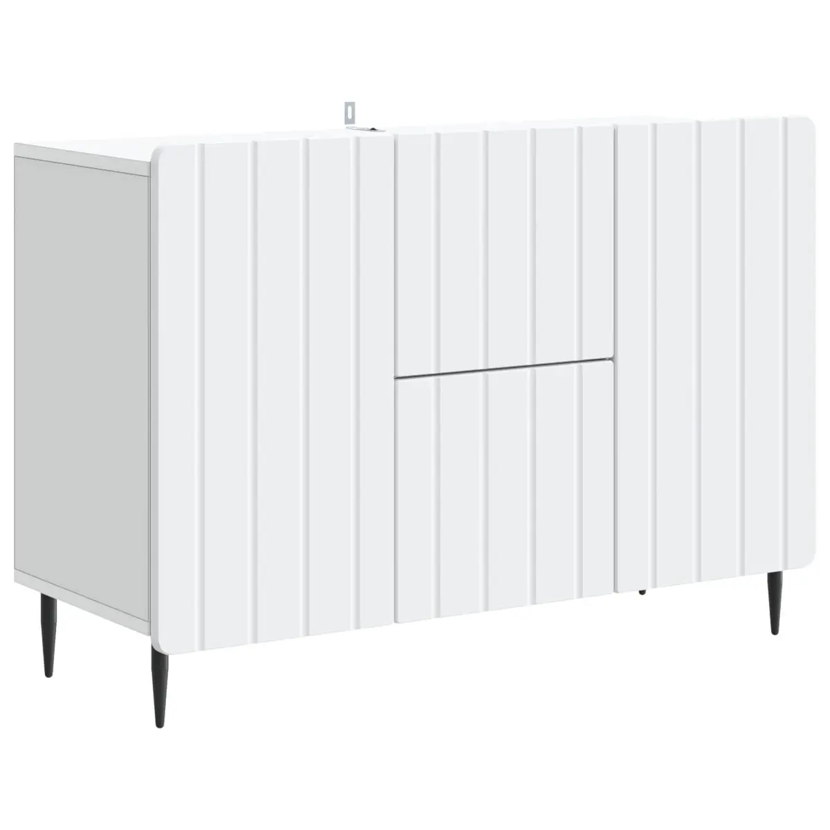 Sideboard Modern Storage Cabinet 89cm White Engineered Wood Dining Buffet