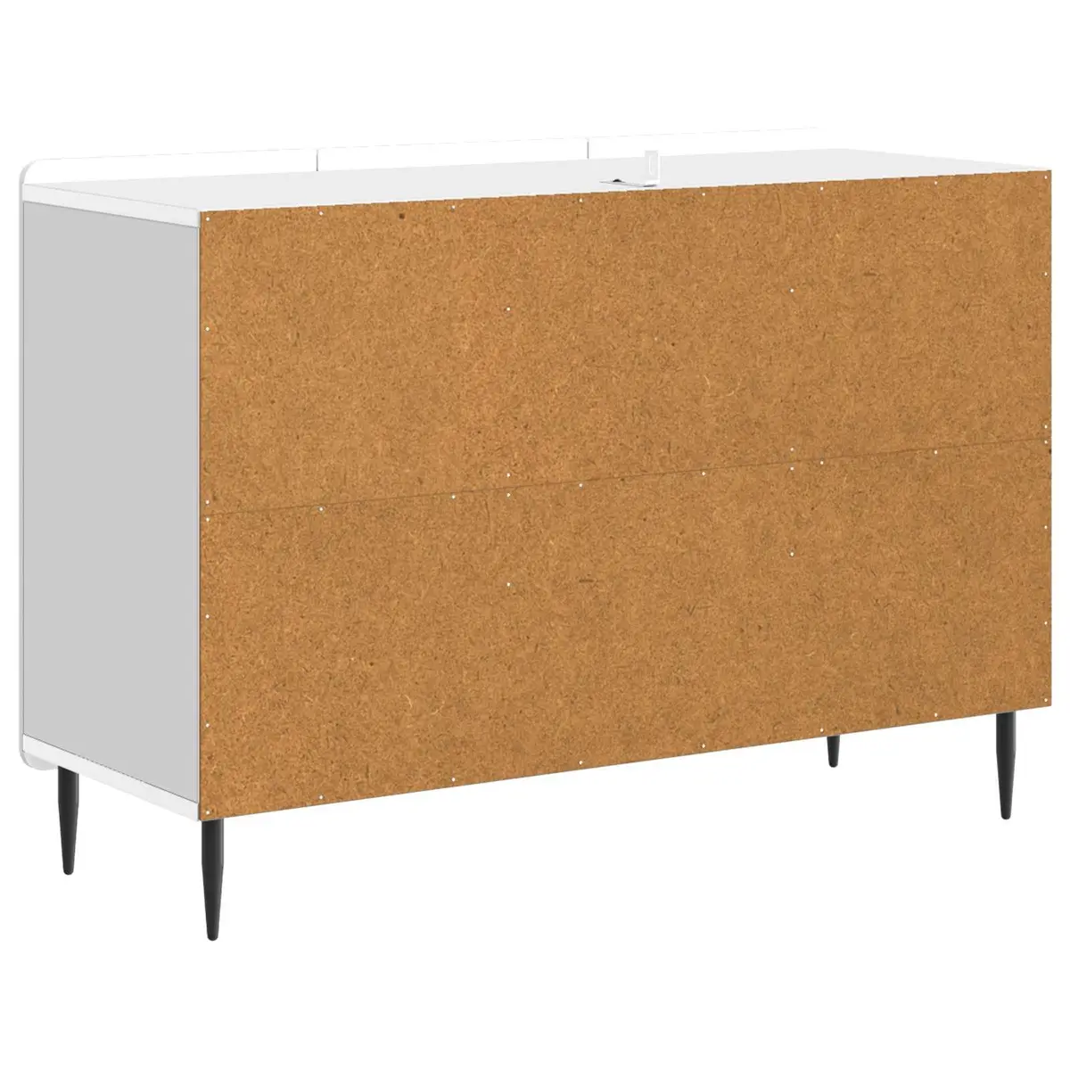Sideboard Modern Storage Cabinet 89cm White Engineered Wood Dining Buffet