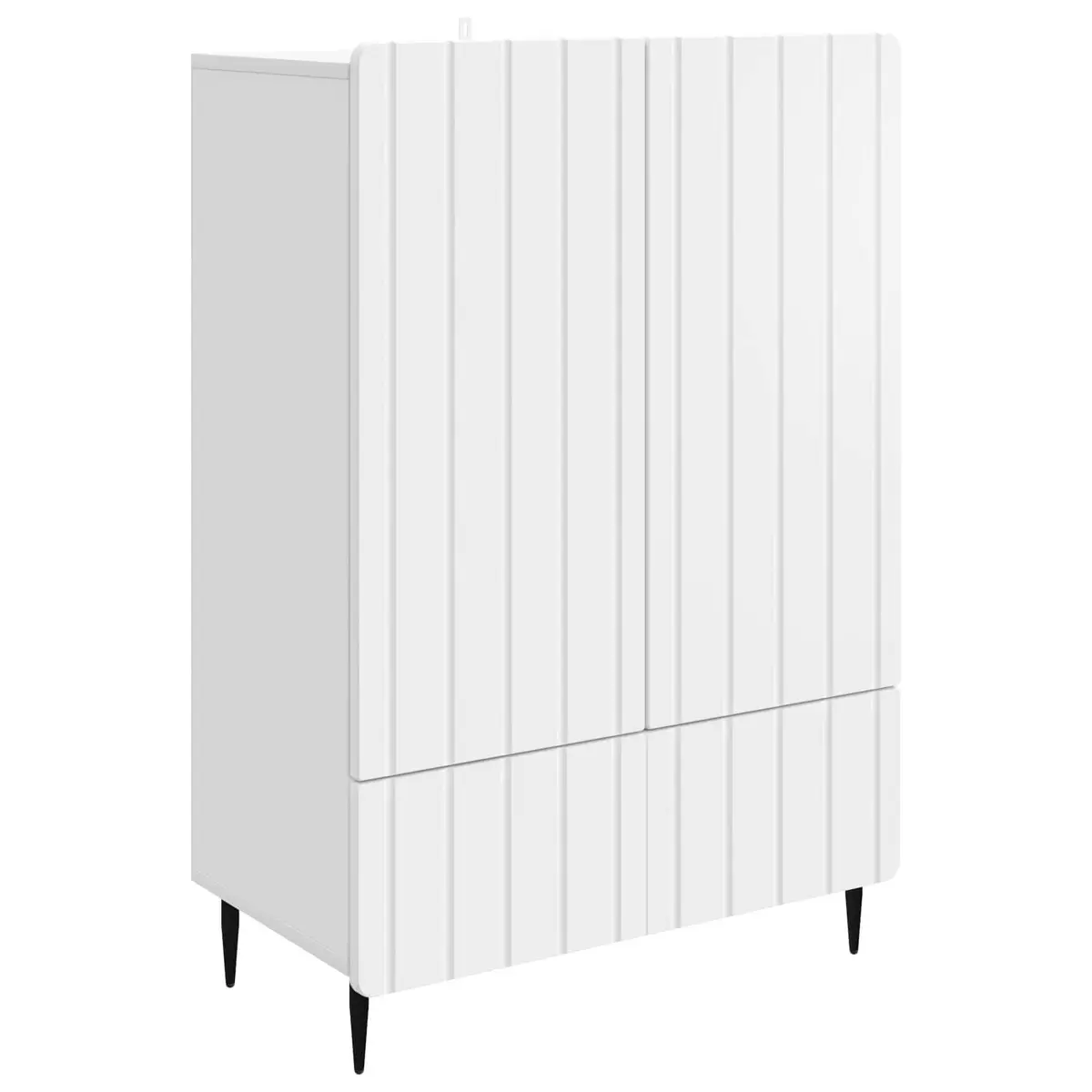 Sideboard Storage Cabinet Modern Engineered Wood 66x34.5x97cm White