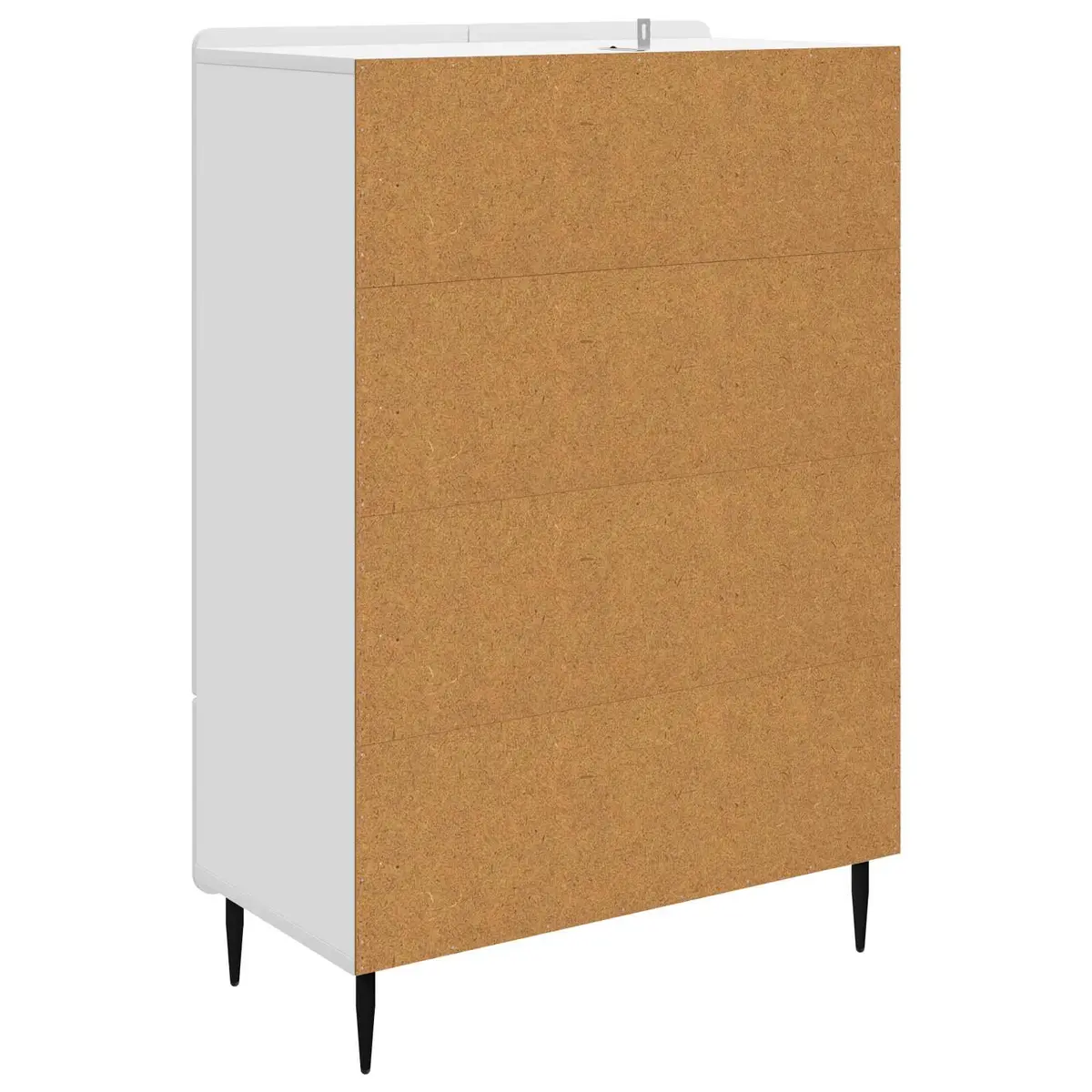 Sideboard Storage Cabinet Modern Engineered Wood 66x34.5x97cm White