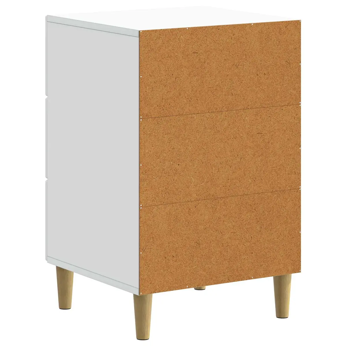 White Bedside Table with Drawer for Easy Organization