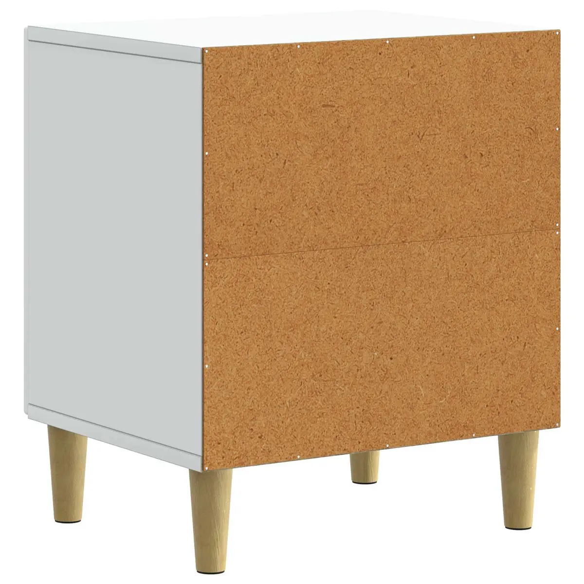 Bedside Cabinet Storage Table Engineered Wood 43 x 34.5 x 50 cm White