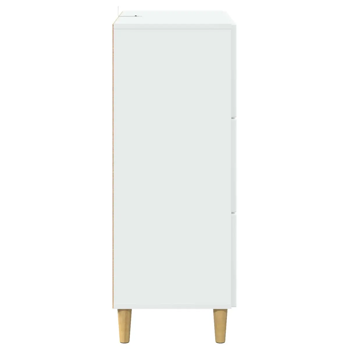 Drawer Cabinet White Storage Unit Modern Design Engineered Wood 66x34.5x90cm