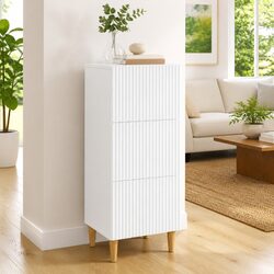 Reliable White Drawer Cabinet with Ample Storage