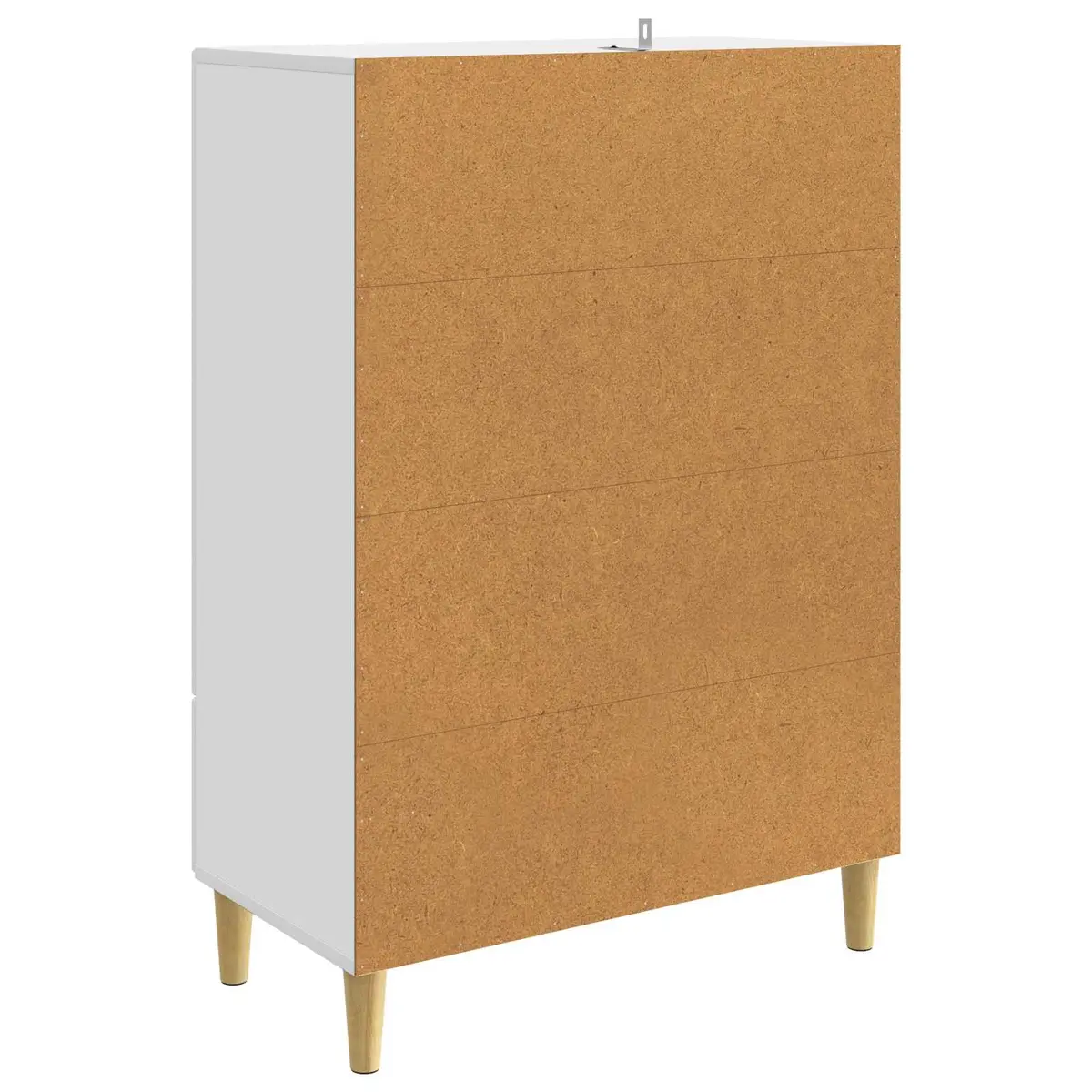 White Sideboard Cabinet Storage Buffet Engineered Wood Dining Room Lounge