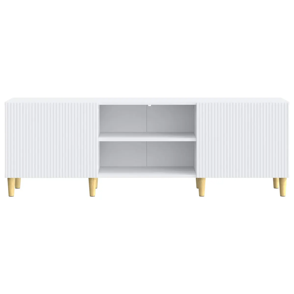 150cm White TV Cabinet with Ample Storage