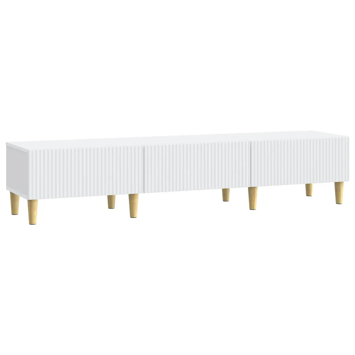 TV Cabinet White Entertainment Unit Media Stand 147 x 34.5 x 30 cm