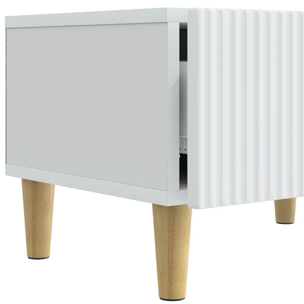 TV Cabinet White Entertainment Unit Media Stand 147 x 34.5 x 30 cm