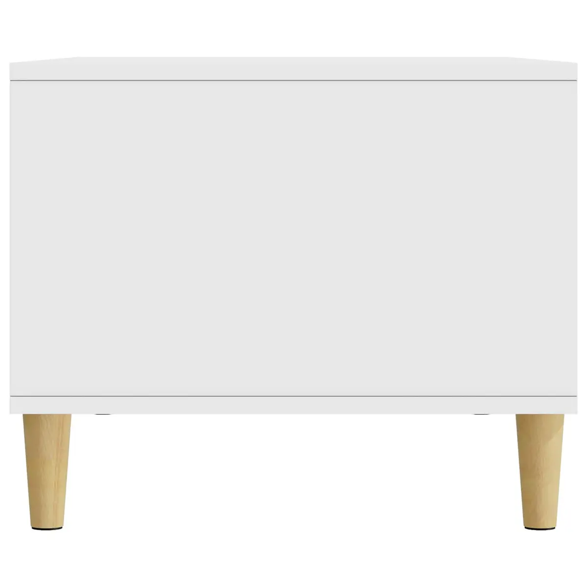 Vintage Coffee Table Storage White Engineered Wood 90x50x40cm Living Room