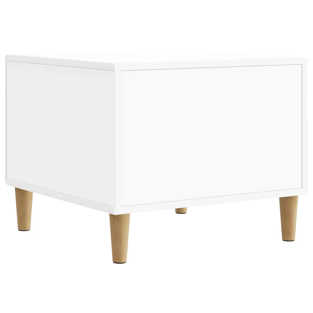 Coffee Table with Drawer Open Shelf Storage Living Room Accent White