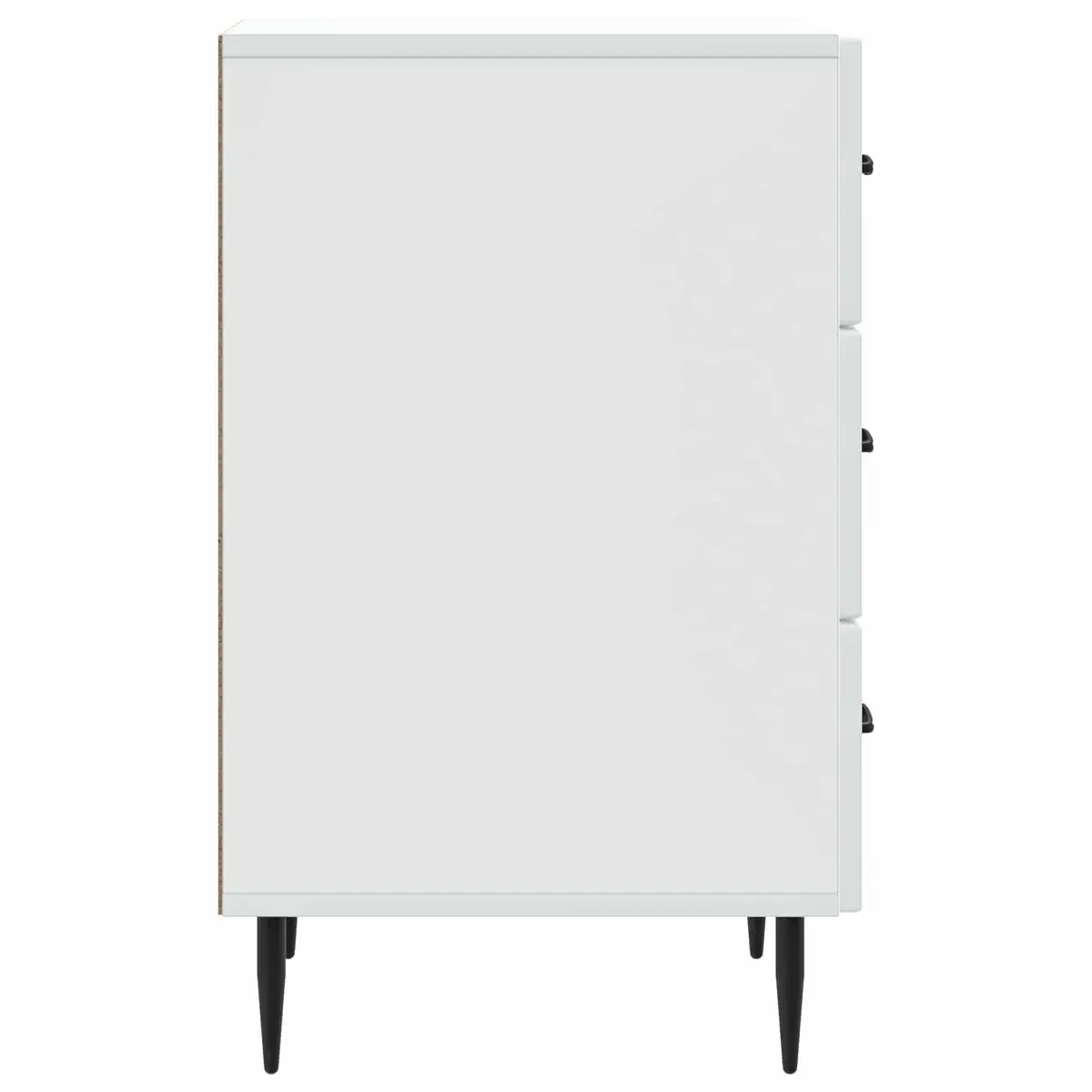 Bedside Table Nightstand Drawer Storage Compact White 43 x 41 x 66.5 cm
