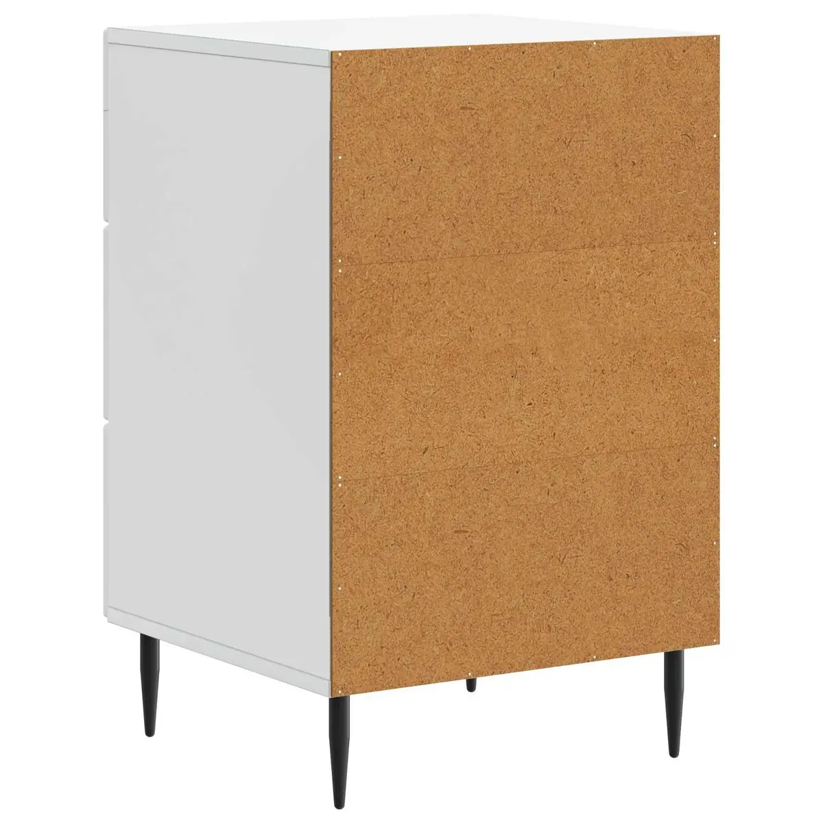 Bedside Table Nightstand Drawer Storage Compact White 43 x 41 x 66.5 cm