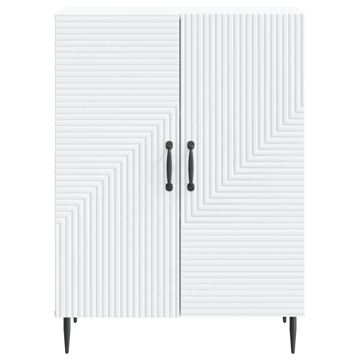 Sideboard Modern Storage Cabinet 66cm White Engineered Wood