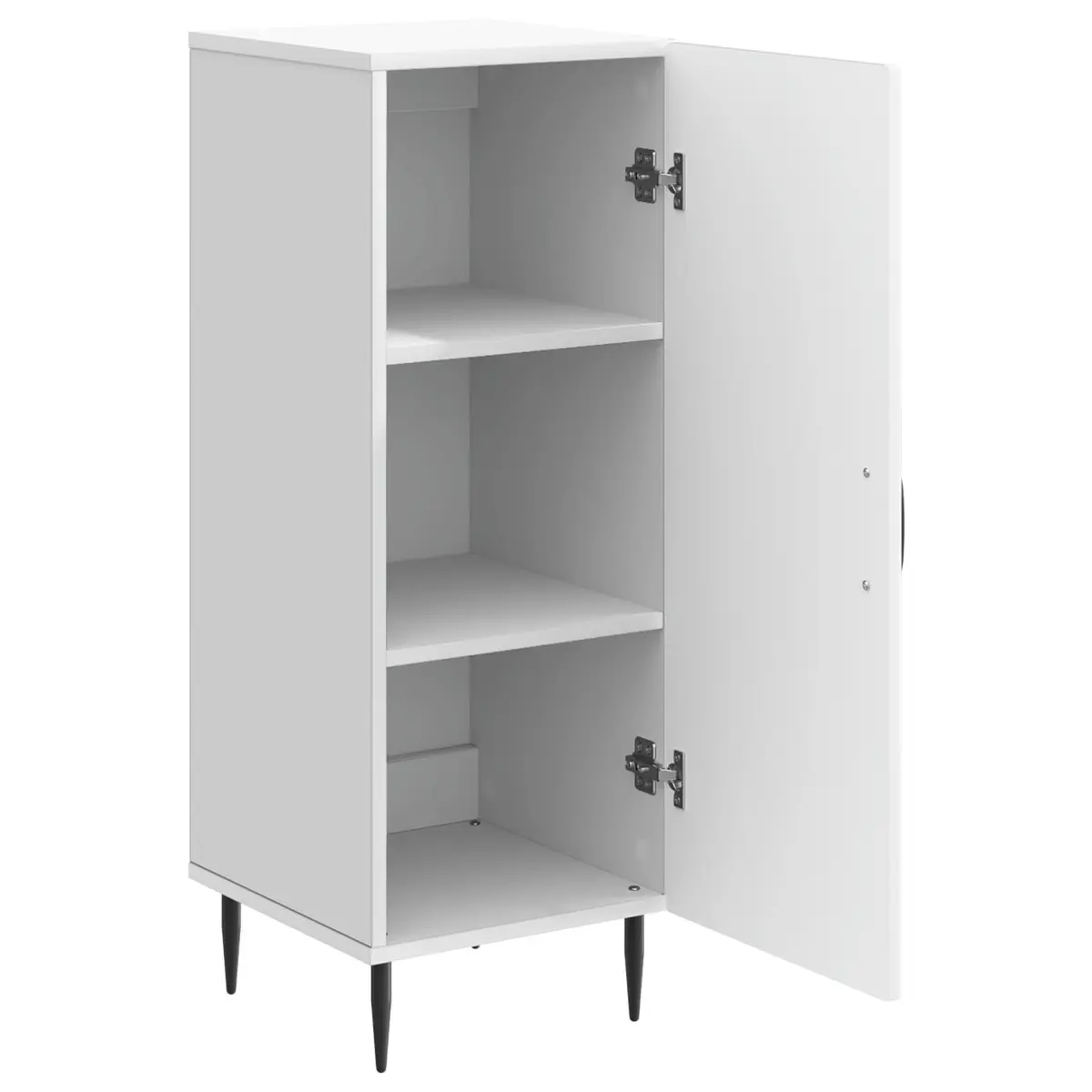 Sideboard Storage Cabinet Engineered Wood Buffet Living Room White 33 x 34.5 x 89.5 cm