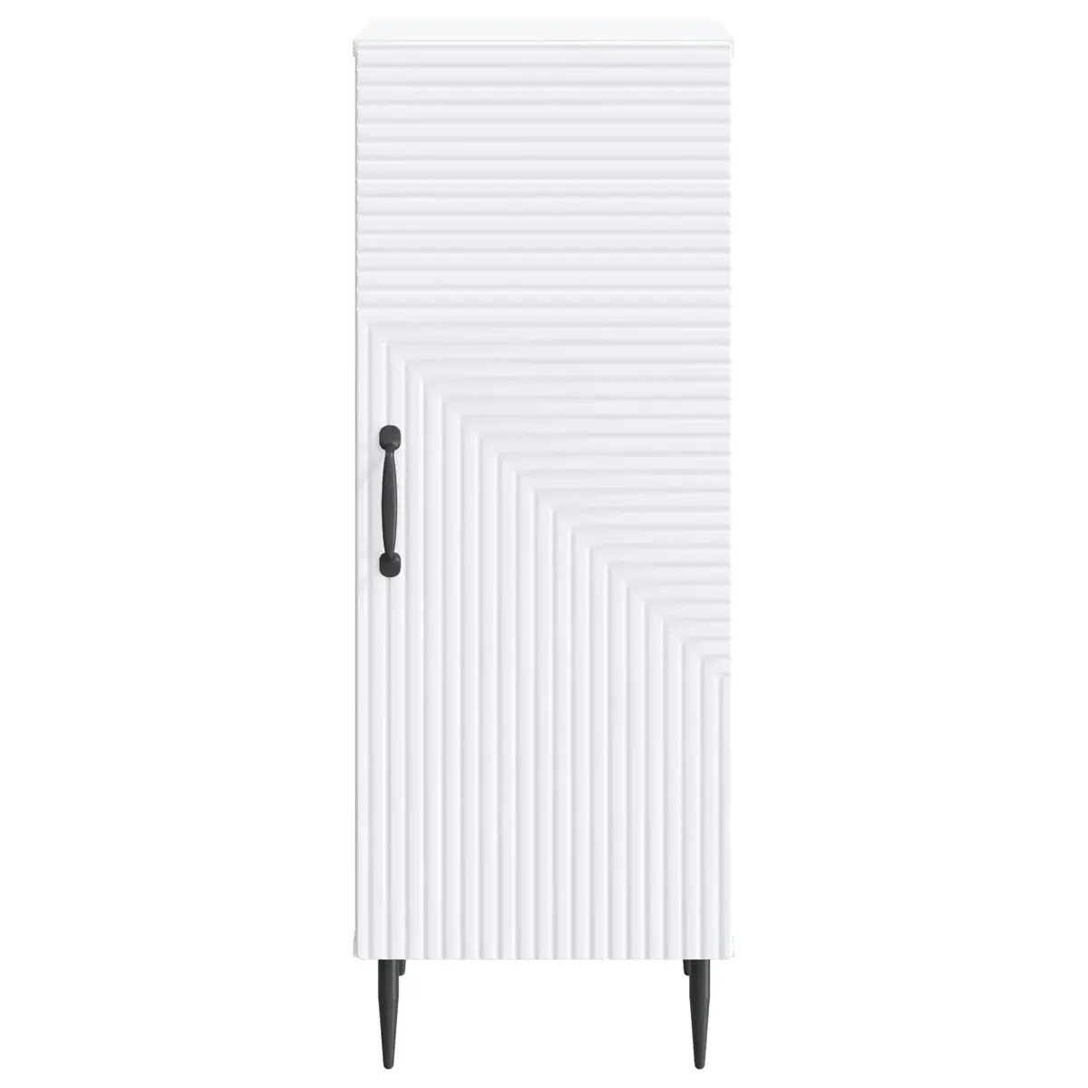 Sideboard Storage Cabinet Engineered Wood Buffet Living Room White 33 x 34.5 x 89.5 cm