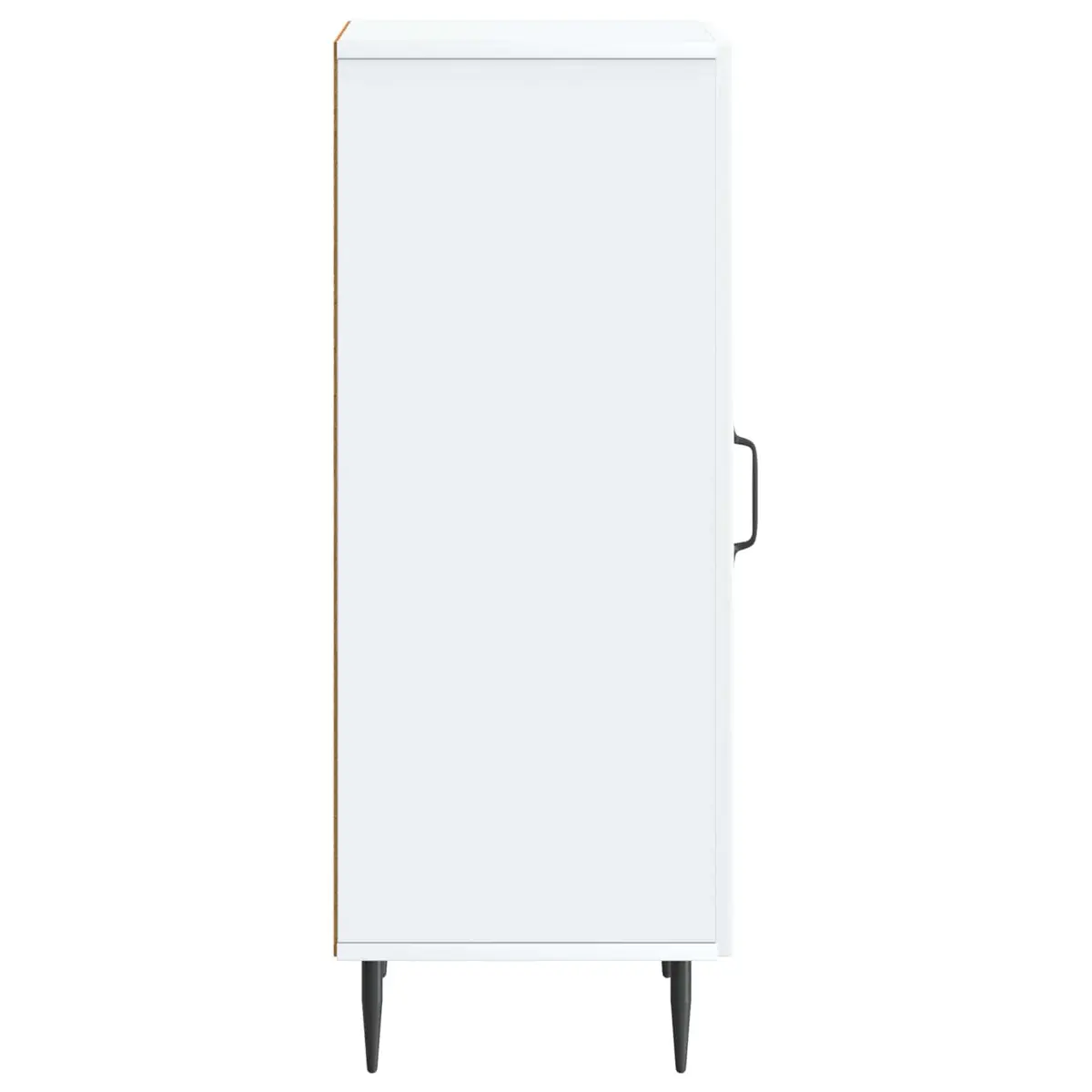 Sideboard Storage Cabinet Engineered Wood Buffet Living Room White 33 x 34.5 x 89.5 cm