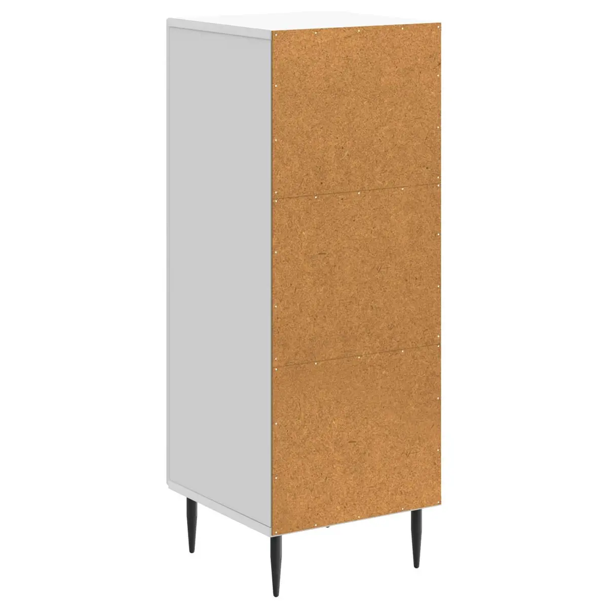 Sideboard Storage Cabinet Engineered Wood Buffet Living Room White 33 x 34.5 x 89.5 cm